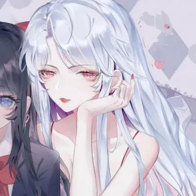 闺蜜头像动漫女生一左一右50张