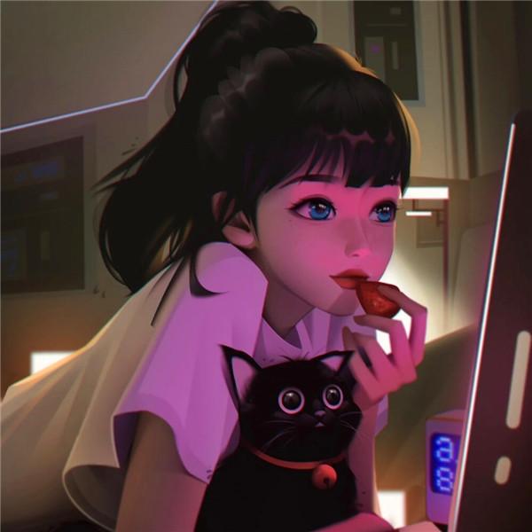 超有质感的手绘头像女 超火超好看超级惊艳的手绘头像女图片