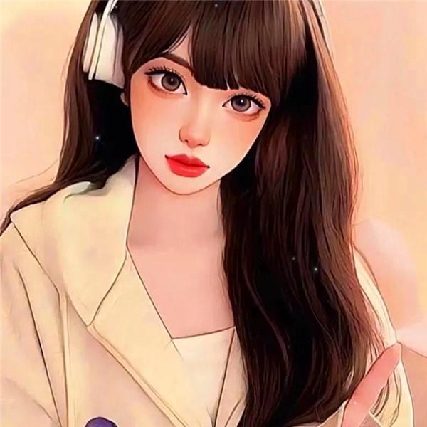 甜美可爱治愈系女生漫画头像图片