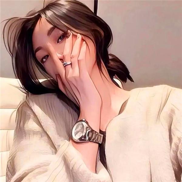 甜美可爱治愈系女生漫画头像图片