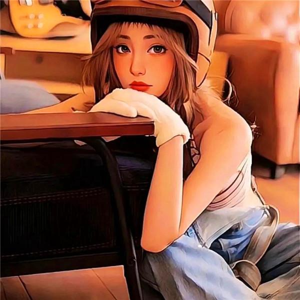 甜美可爱治愈系女生漫画头像图片