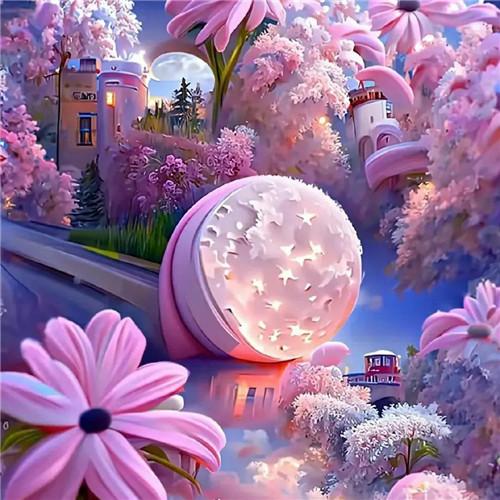 美不胜收粉嫩嫩的少女心风景头像图片