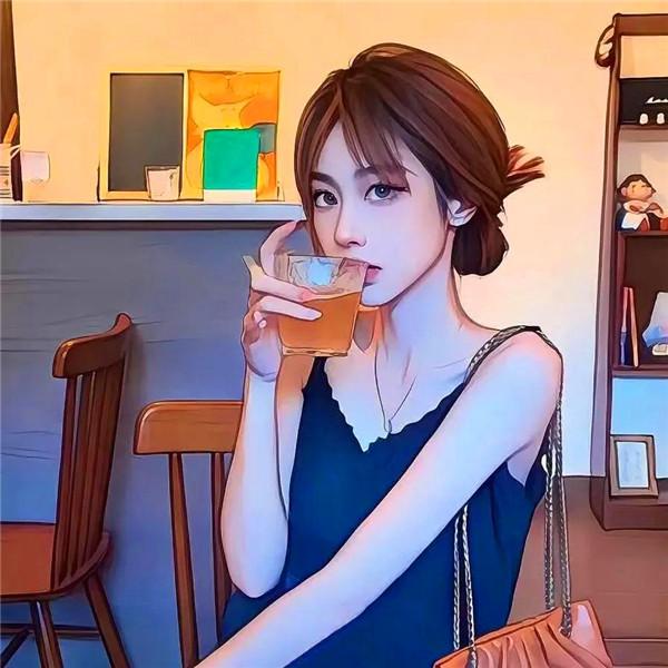 甜美可爱治愈系女生漫画头像图片