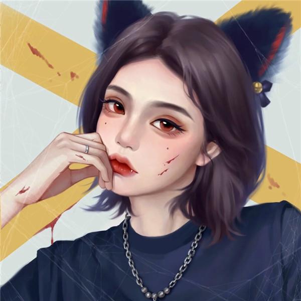 超有质感的手绘头像女 超火超好看超级惊艳的手绘头像女图片