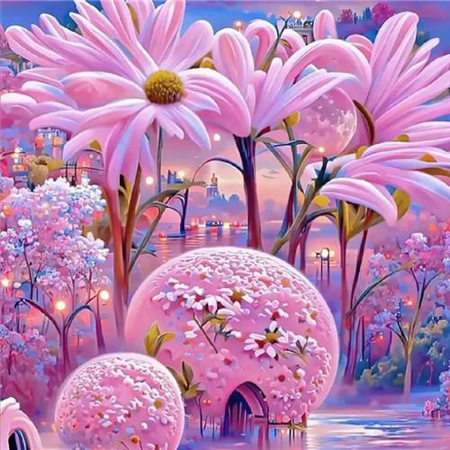 美不胜收粉嫩嫩的少女心风景头像图片