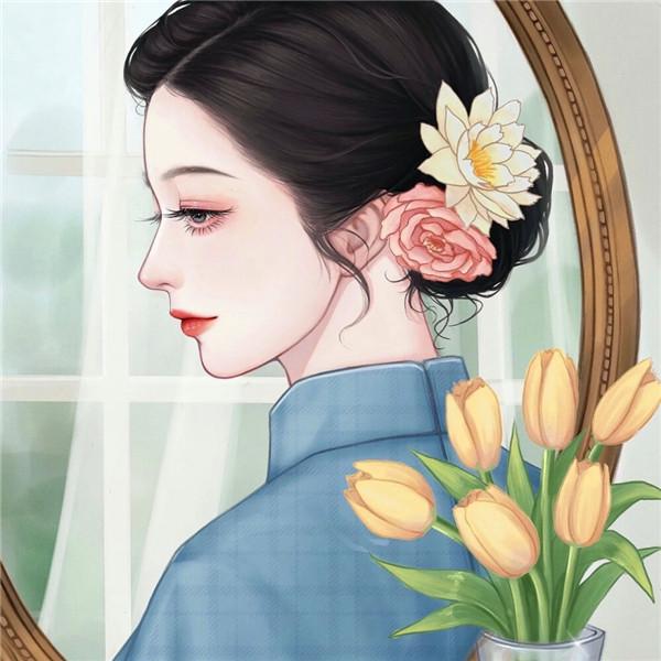 超有质感的手绘头像女 超火超好看超级惊艳的手绘头像女图片