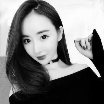 黑白酷情头 一男一女不显眼的甜酷情头黑白图片