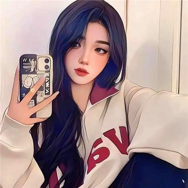 甜美可爱治愈系女生漫画头像图片