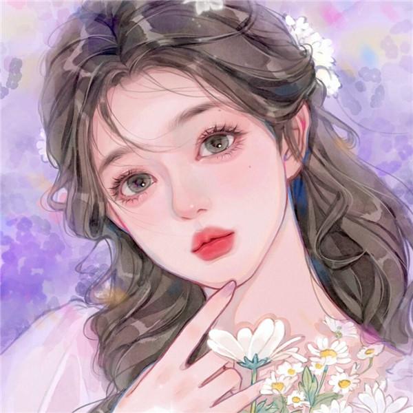 超有质感的手绘头像女 超火超好看超级惊艳的手绘头像女图片