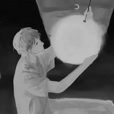高清动漫头像男黑白风格