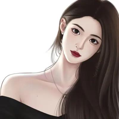 时尚美女漫画图片微信头像图片