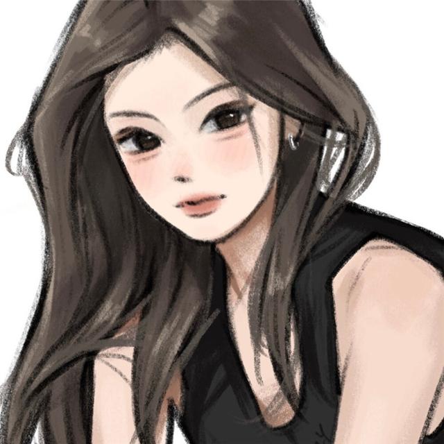 高质量小众头像手绘女生
