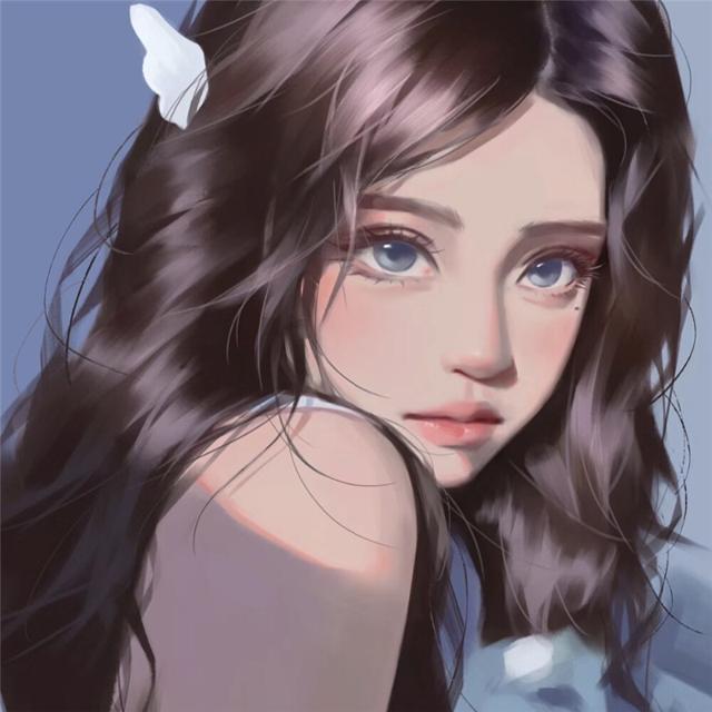 高质量小众头像手绘女生