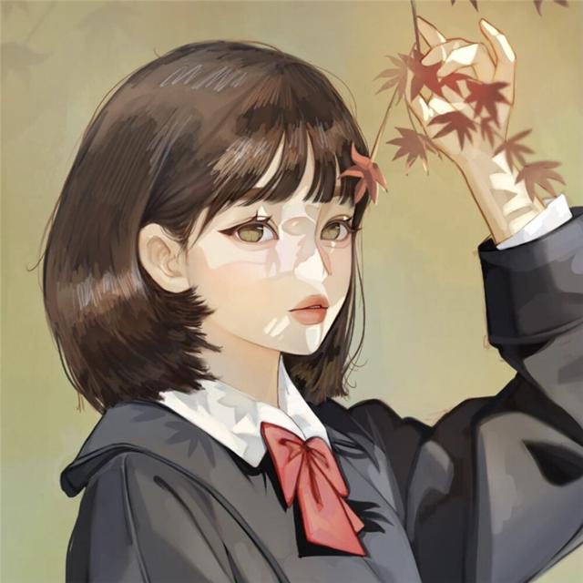 高质量小众头像手绘女生