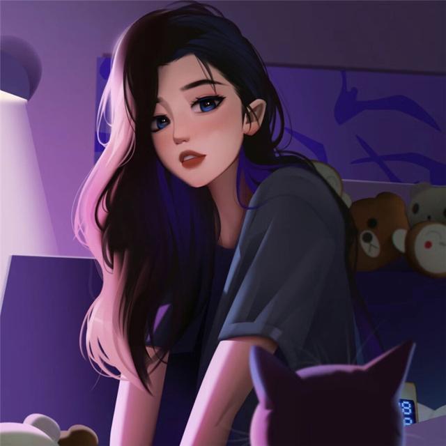 高质量小众头像手绘女生
