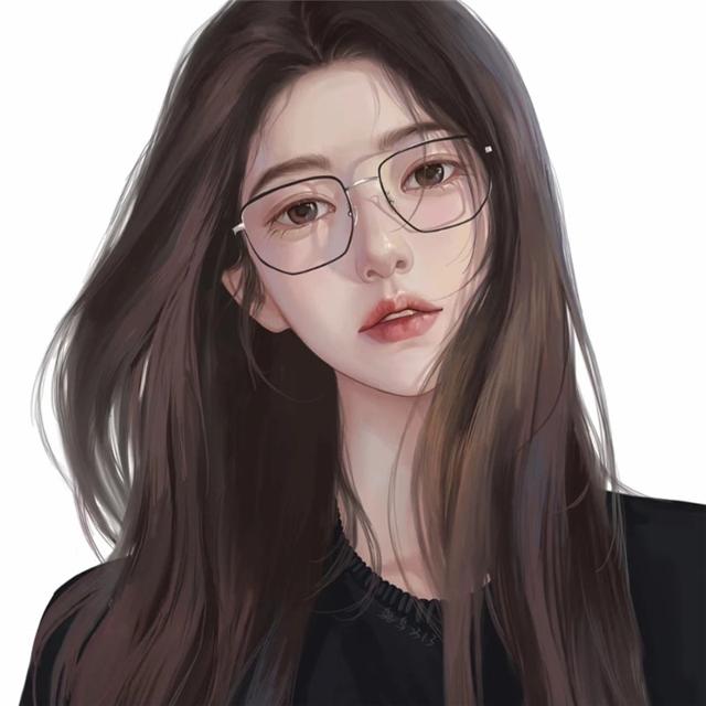 高质量小众头像手绘女生