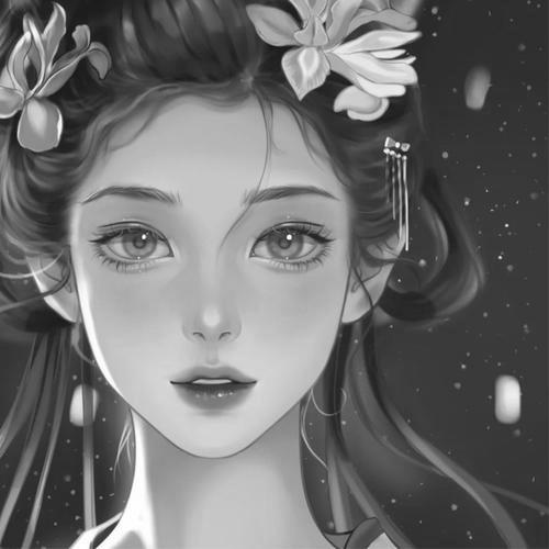 高冷范黑白女生头像 孤傲高清的黑白冷淡风女生头像图片