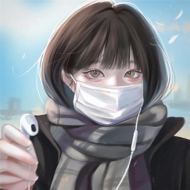 高质量小众头像手绘女生