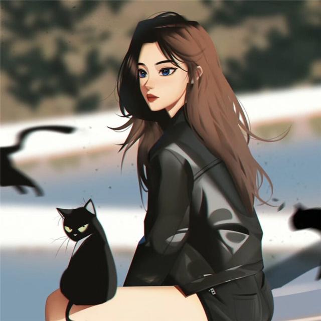 高质量小众头像手绘女生