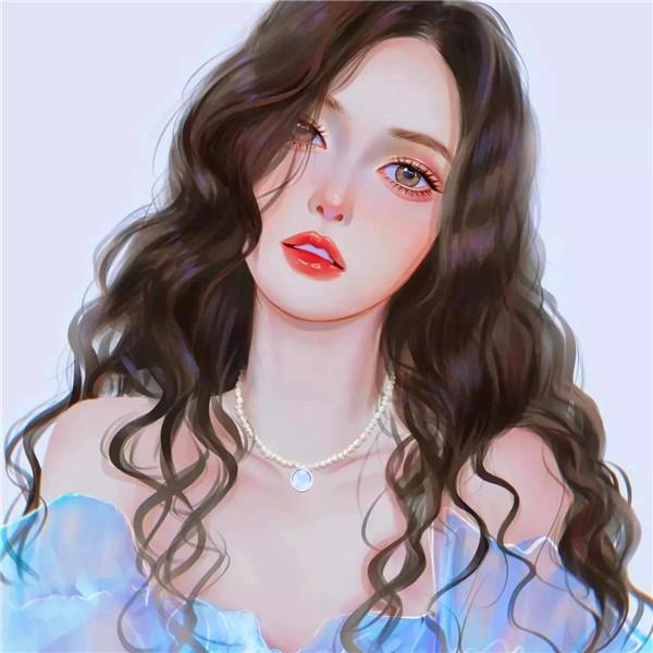 时尚洋气漂亮好看的女生动漫手绘头像