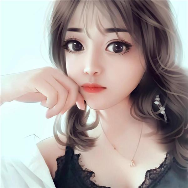 精致成熟魅力女生手绘头像