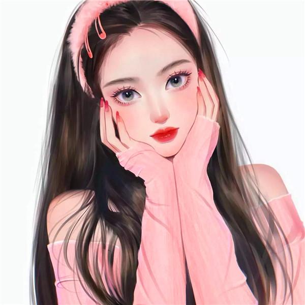 时尚洋气漂亮好看的女生动漫手绘头像