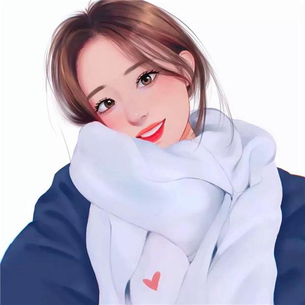 时尚洋气漂亮好看的女生动漫手绘头像
