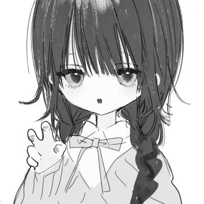 女头像ins风漫画黑白
