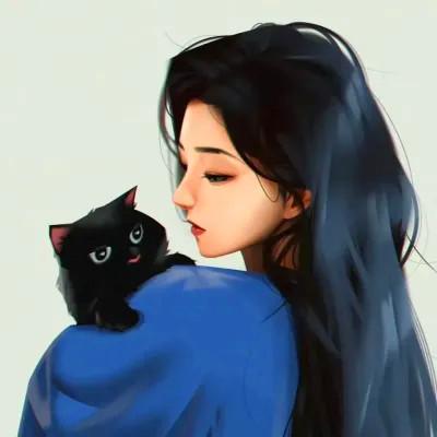 超火超好看的女生手绘头像图片
