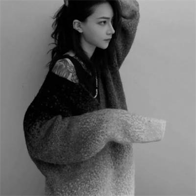 精选女生头像ins高级质感黑白