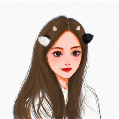超火超好看的女生手绘头像图片