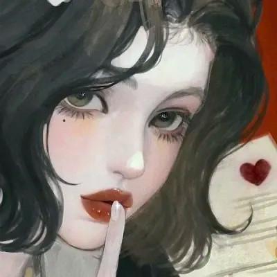 超火超好看的女生手绘头像图片