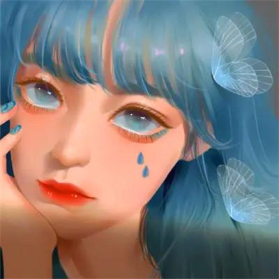 超火超好看的女生手绘头像图片