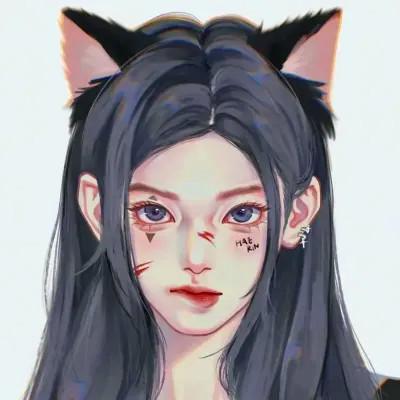 超火超好看的女生手绘头像图片