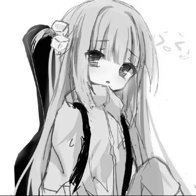 女头像ins风漫画黑白
