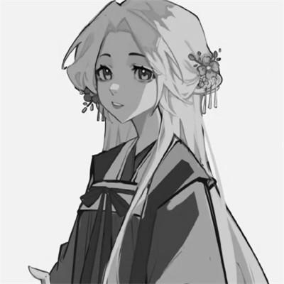 女头像ins风漫画黑白