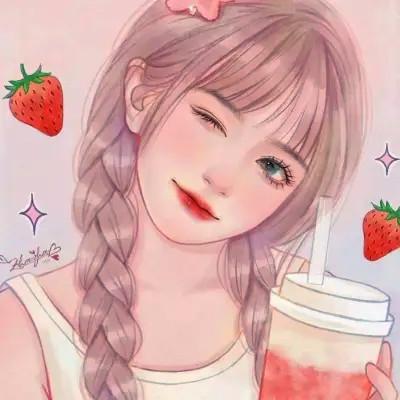 超火超好看的女生手绘头像图片