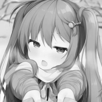 女头像ins风漫画黑白