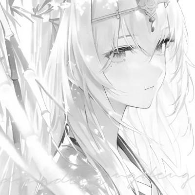 女头像ins风漫画黑白