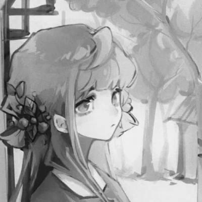 女头像ins风漫画黑白