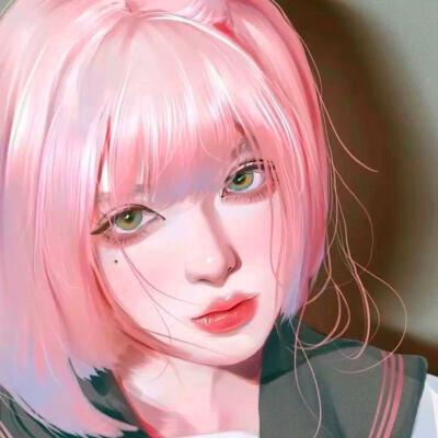 超火超好看的女生手绘头像图片