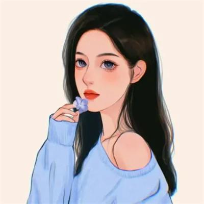 超火超好看的女生手绘头像图片