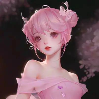 超火超好看的女生手绘头像图片