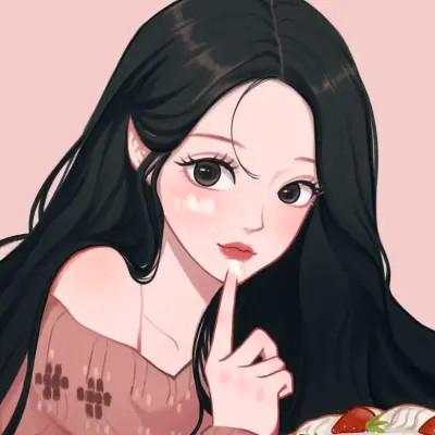 超火超好看的女生手绘头像图片
