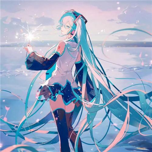 头像女手绘插画图片 清新唯美