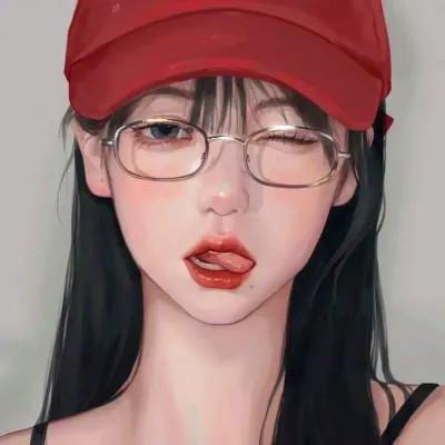 超火超好看的女生手绘头像图片