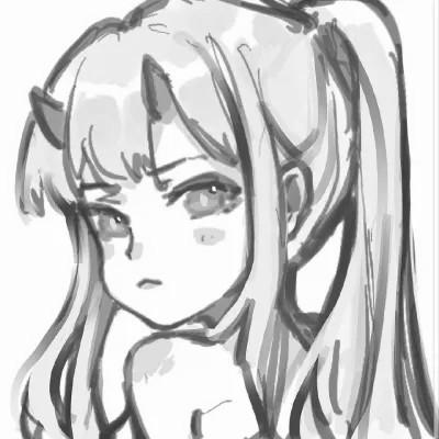 女头像ins风漫画黑白