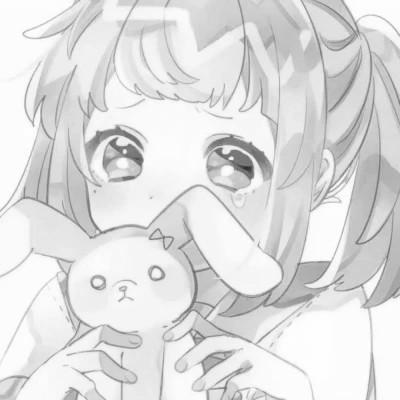 女头像ins风漫画黑白
