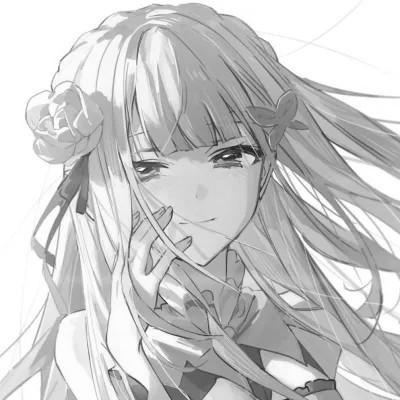 女头像ins风漫画黑白