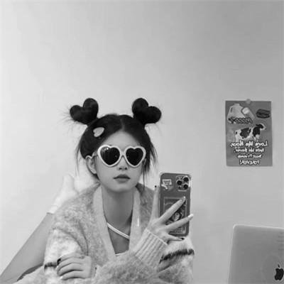 精选女生头像ins高级质感黑白